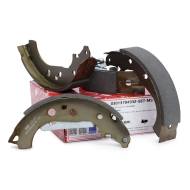 03013704932-SET-MS - SZCZĘKI HAMULCOWE "MS" kpl. tył CITROEN NEMO, FIAT FIORINO, QUBO, PEUGEOT BIPPER, BIPPER TEPEE 1.3D