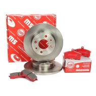 201201250 - ZESTAW TARCZ I KLOCKÓW HAMULCOWYCH PRZÓD LADA, SAMARA