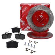 200921230 - ZESTAW TARCZ I KLOCKÓW HAMULCOWYCH SPORT-EXTREME TYŁ AUDI,SKODA, VW