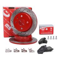 201022510 - ZESTAW TARCZ I KLOCKÓW HAMULCOWYCH SPORT-EXTREME TYŁ OPEL ASTRA G (T98), (F35), (F70), ASTRA H (A04)