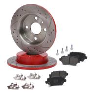 201022510 - ZESTAW TARCZ I KLOCKÓW HAMULCOWYCH SPORT-EXTREME TYŁ OPEL ASTRA G (T98), (F35), (F70), ASTRA H (A04)