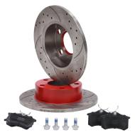 201022580 - ZESTAW TARCZ I KLOCKÓW HAMULCOWYCH SPORT-EXTREME TYŁAUDIA6 1.8-3.0 02.97-01.05 [T185]