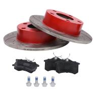 201022580 - ZESTAW TARCZ I KLOCKÓW HAMULCOWYCH SPORT-EXTREME TYŁAUDIA6 1.8-3.0 02.97-01.05 [T185]