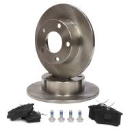 201002580 - ZESTAW TARCZ I KLOCKÓW HAMULCOWYCH TYŁAUDIA6 1.8-3.0 02.97-01.05 [T185]