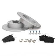 201052770 - ZESTAW TARCZ POKRYTYCH I KLOCKÓW HAMULCOWYCH TYŁ AUDI,SEAT, SKODA, VW