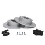 201052773 - ZESTAW TARCZ POKRYTYCH I KLOCKÓW HAMULCOWYCH TYŁ AUDI,SEAT, SKODA, VW