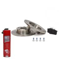 201002600P - ZESTAW TARCZ I KLOCKÓW HAMULCOWYCH TYŁ AUDI A6, ALLROAD 1.8-3.0 02.97-08.05 201002600