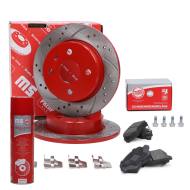 201022510P - ZESTAW TARCZ I KLOCKÓW HAMULCOWYCH SPORT-EXTREME TYŁ OPEL ASTRA G (T98), (F35), (F70), ASTRA H (A04)