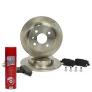 201002510P - ZESTAW TARCZ I KLOCKÓW HAMULCOWYCH TYŁ OPEL ASTRA G (T98), (F35), (F70), ASTRA H (A04),(L70), MERIVA