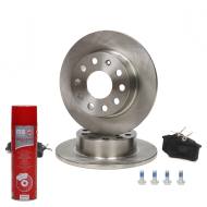 201002773P - ZESTAW TARCZ I KLOCKÓW HAMULCOWYCH TYŁ AUDI, SEAT,SKODA, VW 201002773