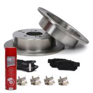 201002861P - ZESTAW TARCZ I KLOCKÓW HAMULCOWYCH TYŁ HYUNDAI SANTA FÉ I, TRAJET, HIGHWAY VAN, TUCSON, KIA SPORTAGE