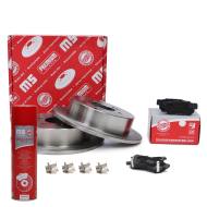 201002861P - ZESTAW TARCZ I KLOCKÓW HAMULCOWYCH TYŁ HYUNDAI SANTA FÉ I, TRAJET, HIGHWAY VAN, TUCSON, KIA SPORTAGE