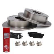 201002861P - ZESTAW TARCZ I KLOCKÓW HAMULCOWYCH TYŁ HYUNDAI SANTA FÉ I, TRAJET, HIGHWAY VAN, TUCSON, KIA SPORTAGE