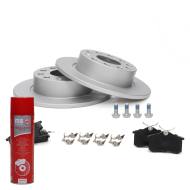 201052770P - ZESTAW TARCZ POKRYTYCH I KLOCKÓW HAMULCOWYCH TYŁ AUDI,SEAT, SKODA, VW 201052770