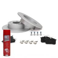 201052770P - ZESTAW TARCZ POKRYTYCH I KLOCKÓW HAMULCOWYCH TYŁ AUDI,SEAT, SKODA, VW 201052770