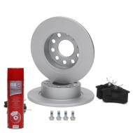 201052773P - ZESTAW TARCZ POKRYTYCH I KLOCKÓW HAMULCOWYCH TYŁ AUDI,SEAT, SKODA, VW 201052773