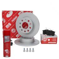 201052773P - ZESTAW TARCZ POKRYTYCH I KLOCKÓW HAMULCOWYCH TYŁ AUDI,SEAT, SKODA, VW 201052773