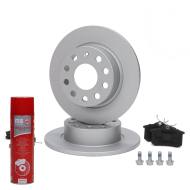 201052773P - ZESTAW TARCZ POKRYTYCH I KLOCKÓW HAMULCOWYCH TYŁ AUDI,SEAT, SKODA, VW 201052773