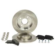 201002510 - ZESTAW TARCZ I KLOCKÓW HAMULCOWYCH TYŁ OPEL ASTRA G (T98), (F35), (F70), ASTRA H (A04),(L70), MERIVA