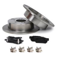 201002861 - ZESTAW TARCZ I KLOCKÓW HAMULCOWYCH TYŁ HYUNDAI SANTA FÉ I, TRAJET, HIGHWAY VAN, TUCSON, KIA SPORTAGE