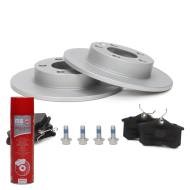 200951232P - ZESTAW TARCZ POKRYTYCH I KLOCKÓW HAMULCOWYCH TYŁ AUDIA1 200951232