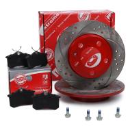 200921232 - ZESTAW TARCZ I KLOCKÓW HAMULCOWYCH SPORT-EXTREME TYŁ AUDI,SKODA, VW 200901231