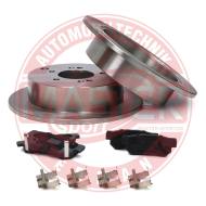 201002861 - ZESTAW TARCZ I KLOCKÓW HAMULCOWYCH TYŁ HYUNDAI SANTA FÉ I, TRAJET, HIGHWAY VAN, TUCSON, KIA SPORTAGE