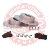 201052770 - ZESTAW TARCZ POKRYTYCH I KLOCKÓW HAMULCOWYCH TYŁ AUDI,SEAT, SKODA, VW