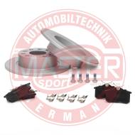 201052770 - ZESTAW TARCZ POKRYTYCH I KLOCKÓW HAMULCOWYCH TYŁ AUDI,SEAT, SKODA, VW