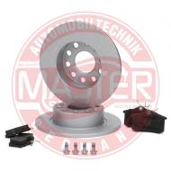 201052773 - ZESTAW TARCZ POKRYTYCH I KLOCKÓW HAMULCOWYCH TYŁ AUDI,SEAT, SKODA, VW