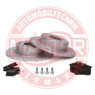 201052773 - ZESTAW TARCZ POKRYTYCH I KLOCKÓW HAMULCOWYCH TYŁ AUDI,SEAT, SKODA, VW