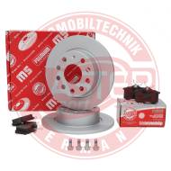 201052773 - ZESTAW TARCZ POKRYTYCH I KLOCKÓW HAMULCOWYCH TYŁ AUDI,SEAT, SKODA, VW